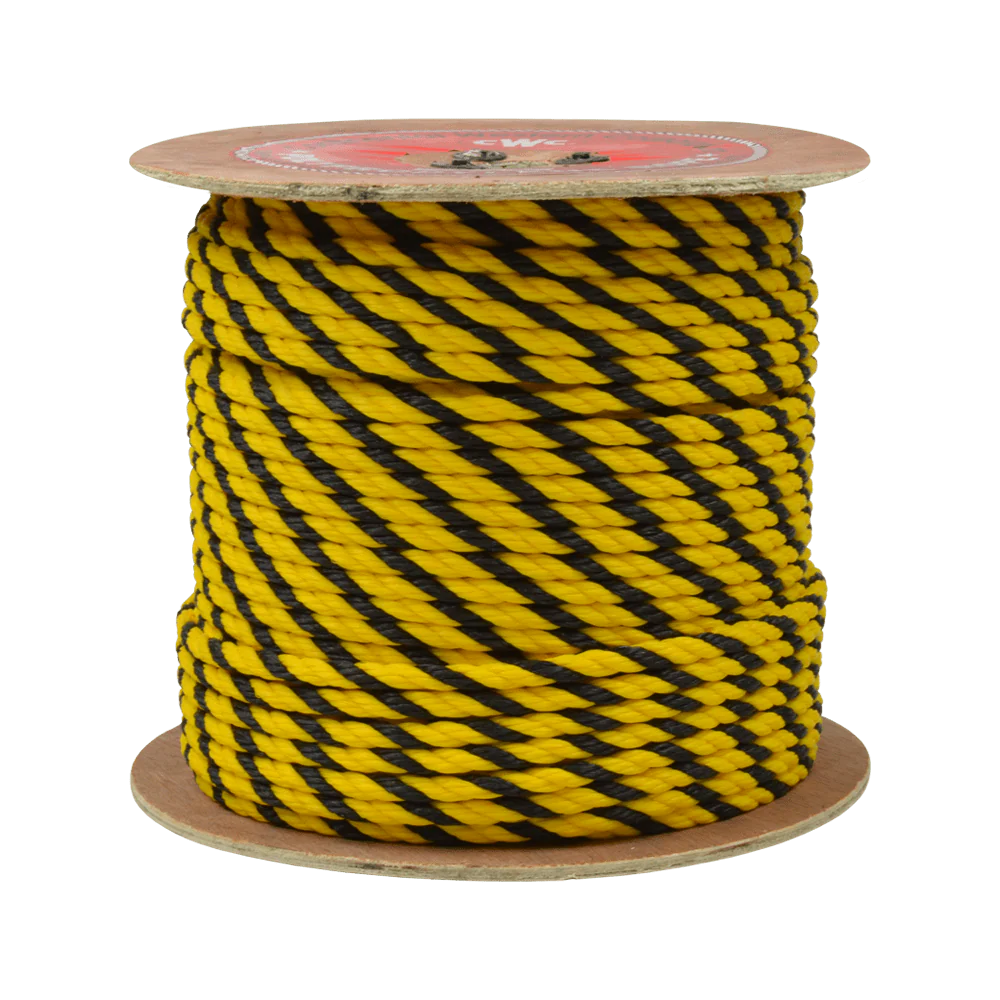 North Water 3/8" Polypro - 1800 lb - Black & Yellow