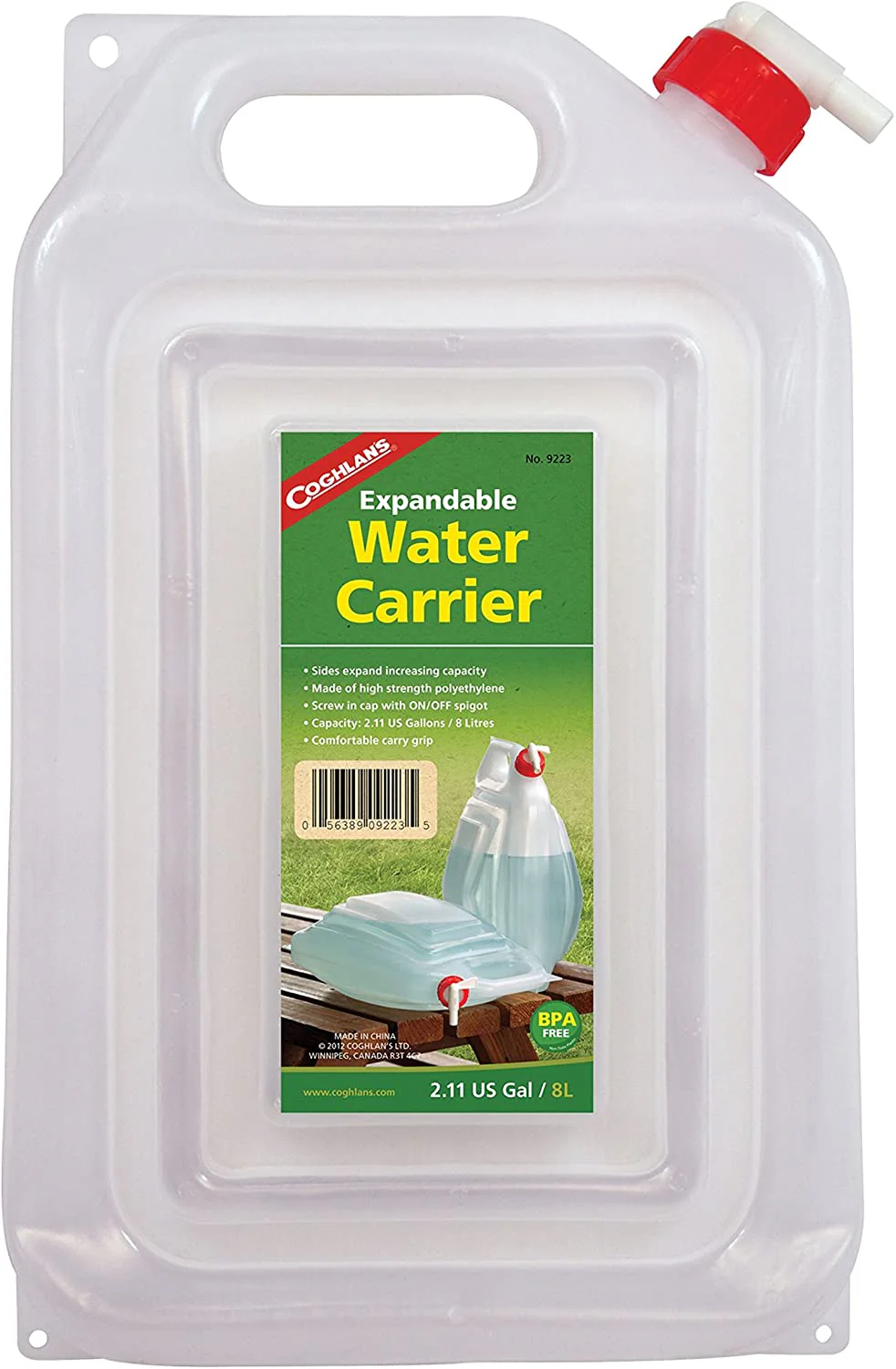 Coghlan's Expandable Water Carrier - 2 Gallon
