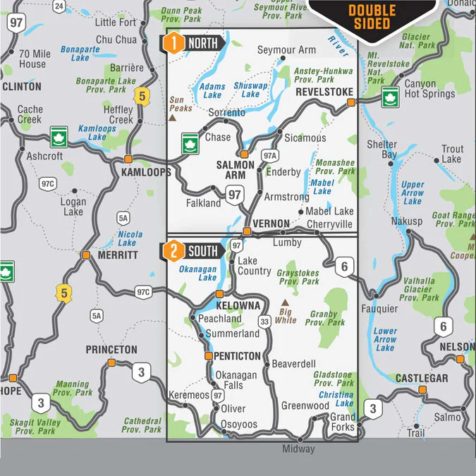 BRMB Okanagan Valley & Shuswap BC Waterproof Map 3rd Ed. - Image 7
