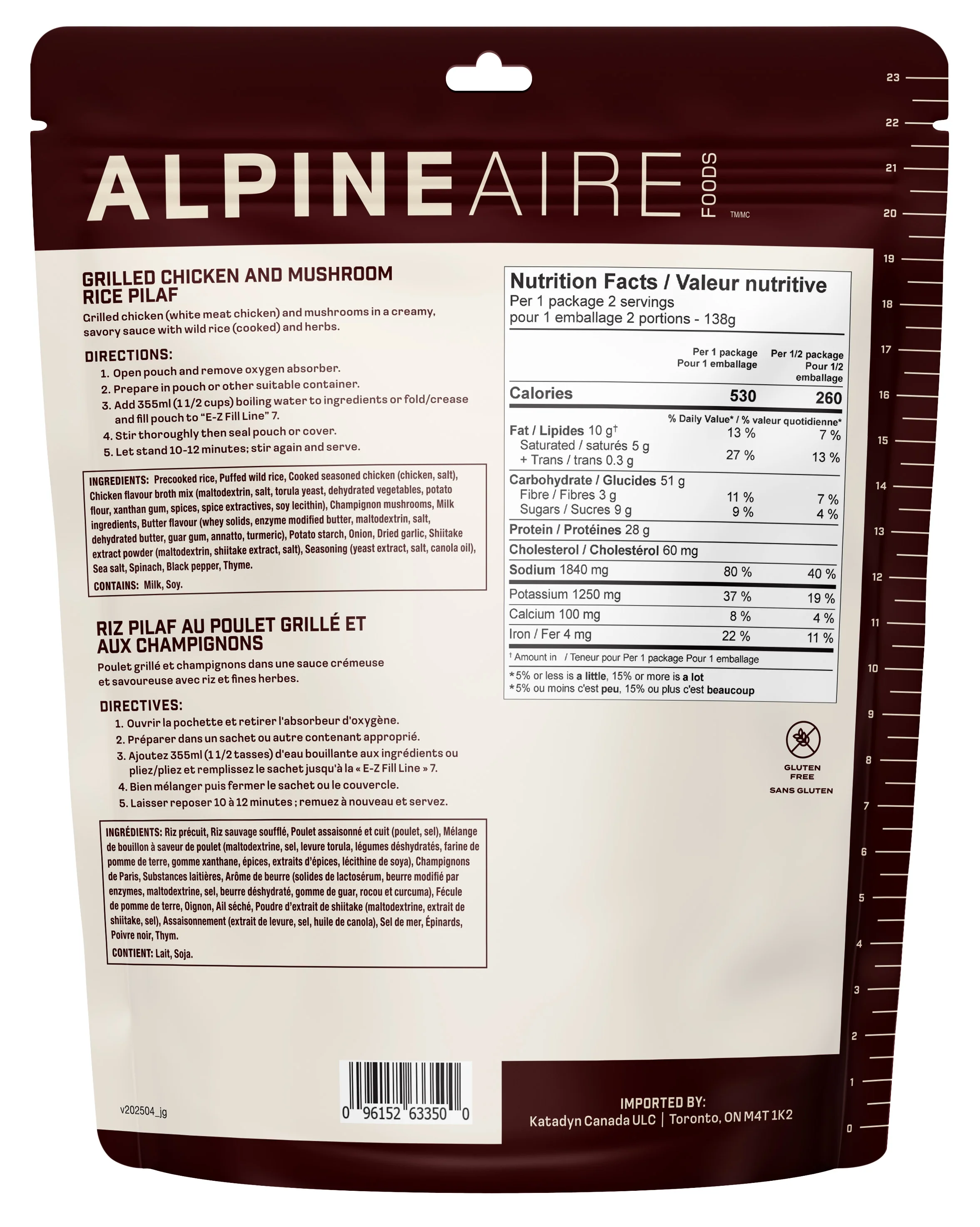 AlpineAire Grilled Chicken and Mushroom Wild Rice Pilaf - Image 2