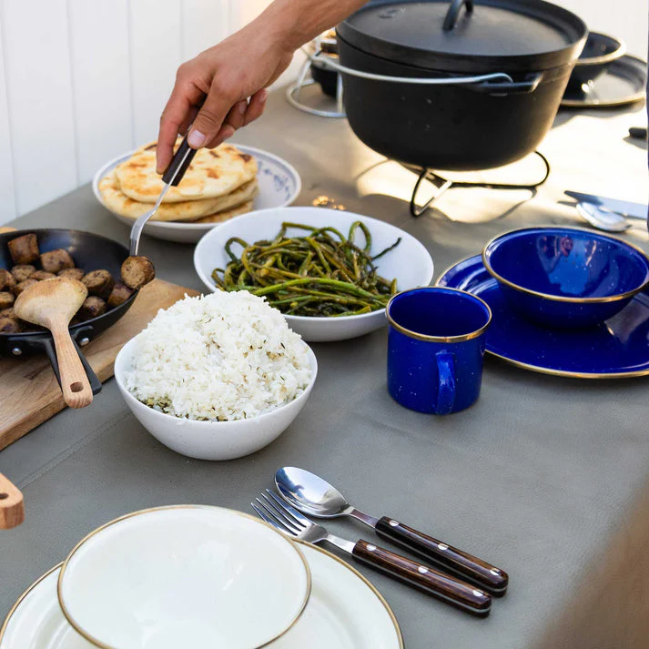 GSI Mesa 2 Person Enamelware Table Set - Image 2