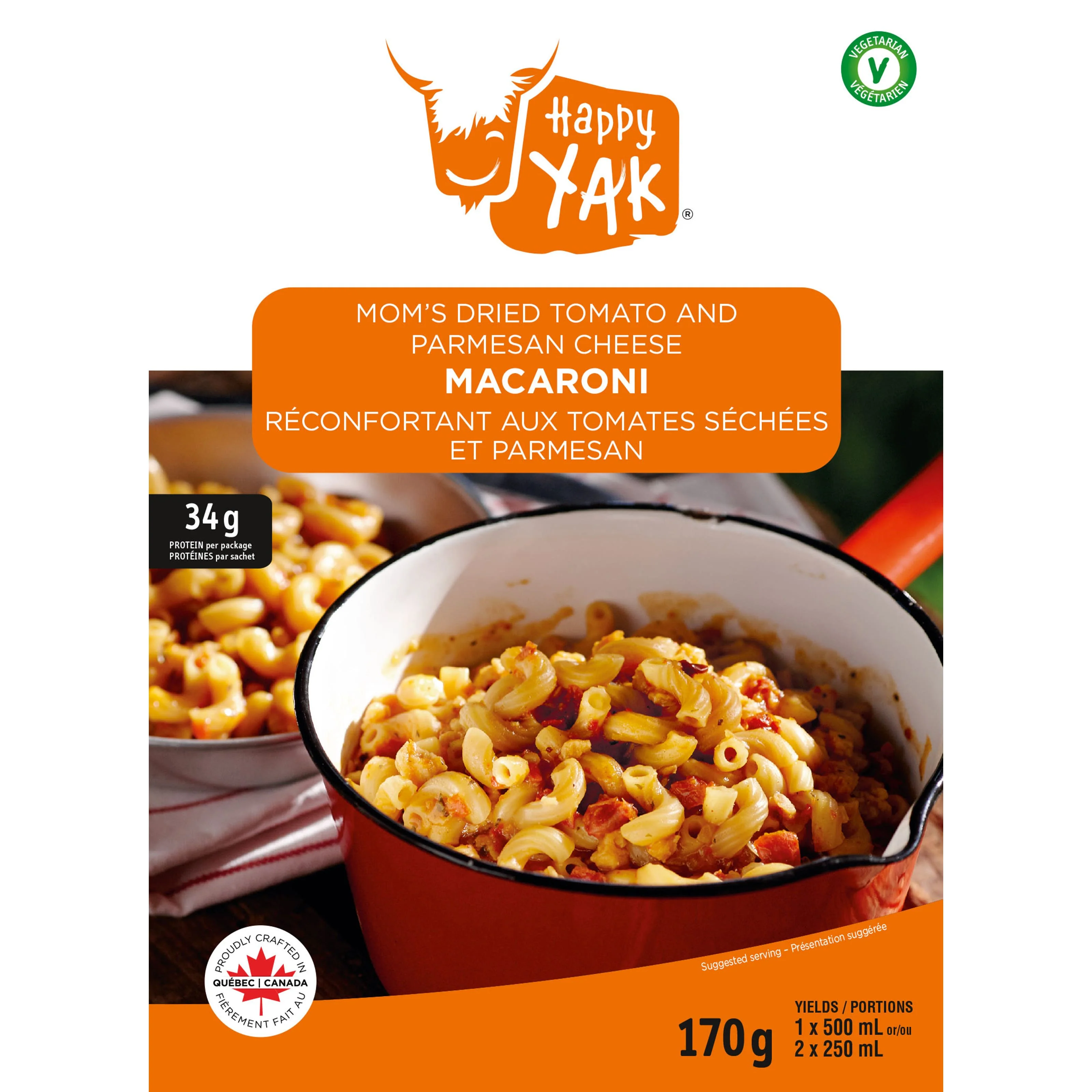 Happy Yak Mom's Dried Tomato and Cheese Macaroni