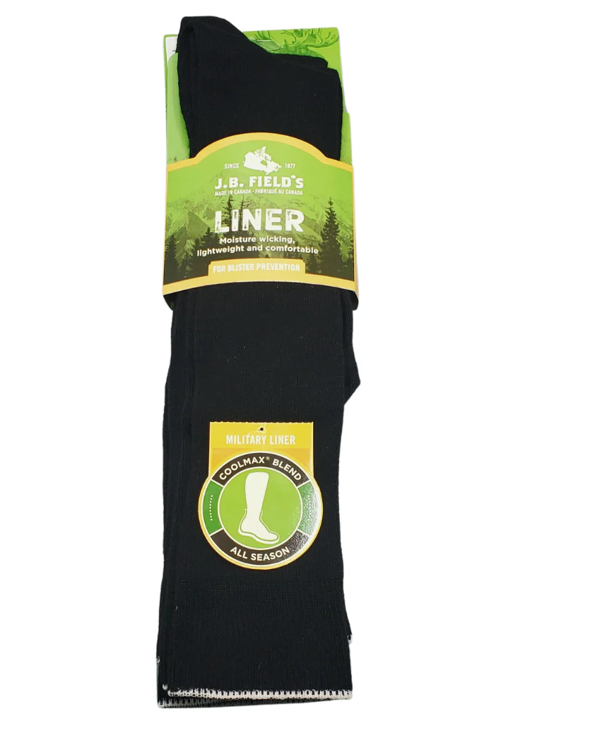 J.B. Field's Quick Dry Coolmax Over the Calf Military Boot Liner Sock (3 pairs) - Image 4