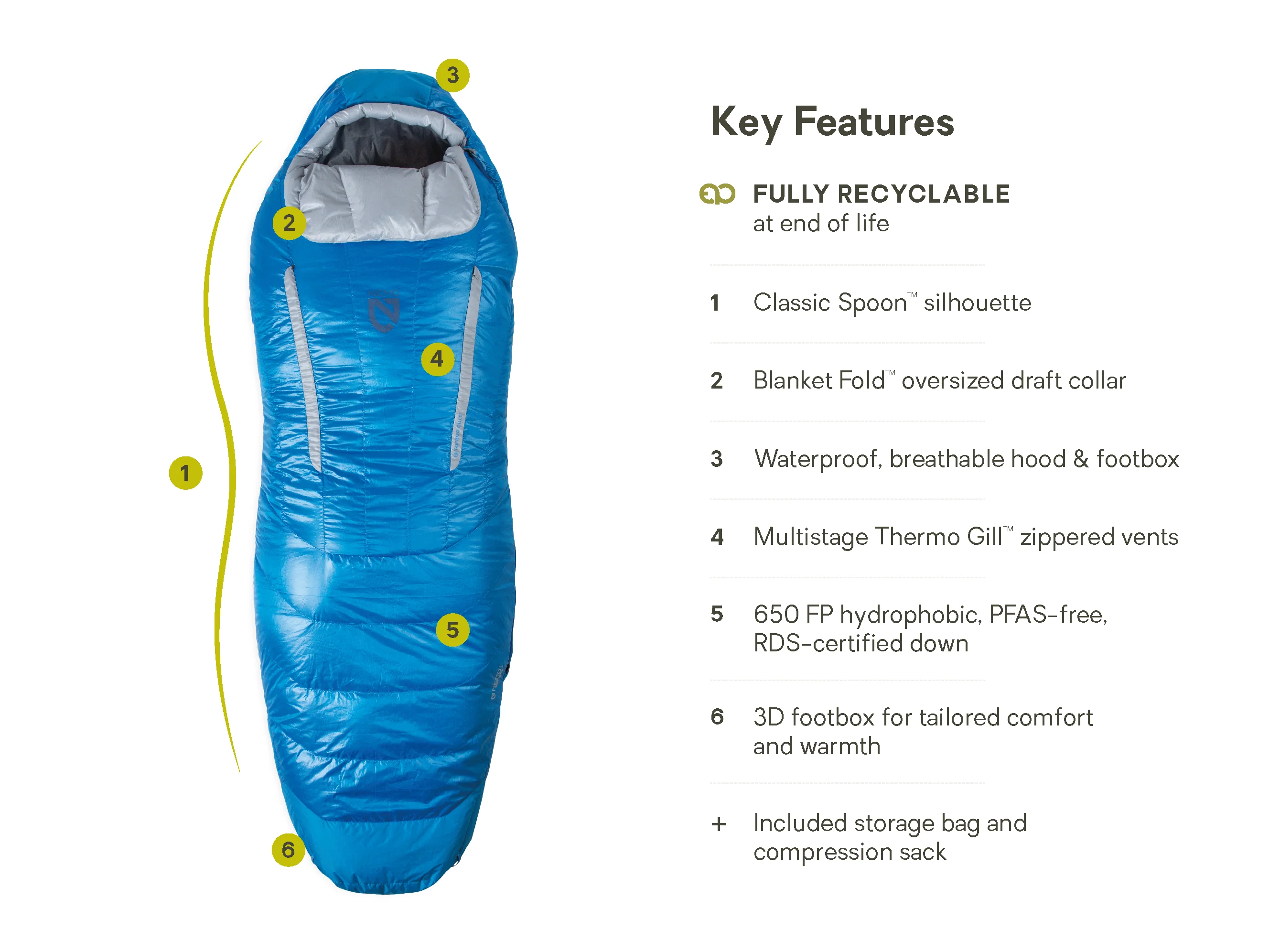 Nemo Disco (-1°C / 30F) Endless Promise Down Sleeping Bag - Men’s - Image 2