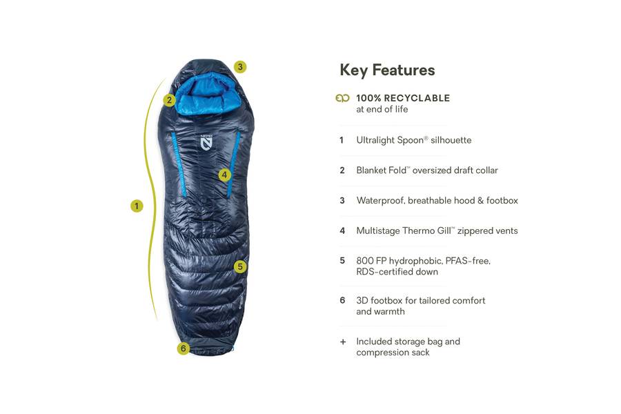 Nemo Riff (-1°C / 30F) Endless Promise Down Sleeping Bag - Men’s - Image 2