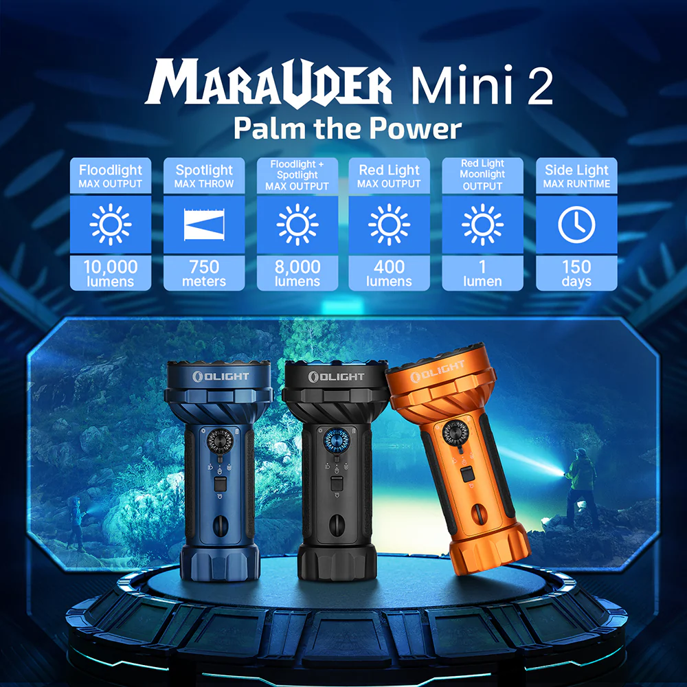 Olight Marauder Mini 2 Compact Powerful Flashlight - Image 3