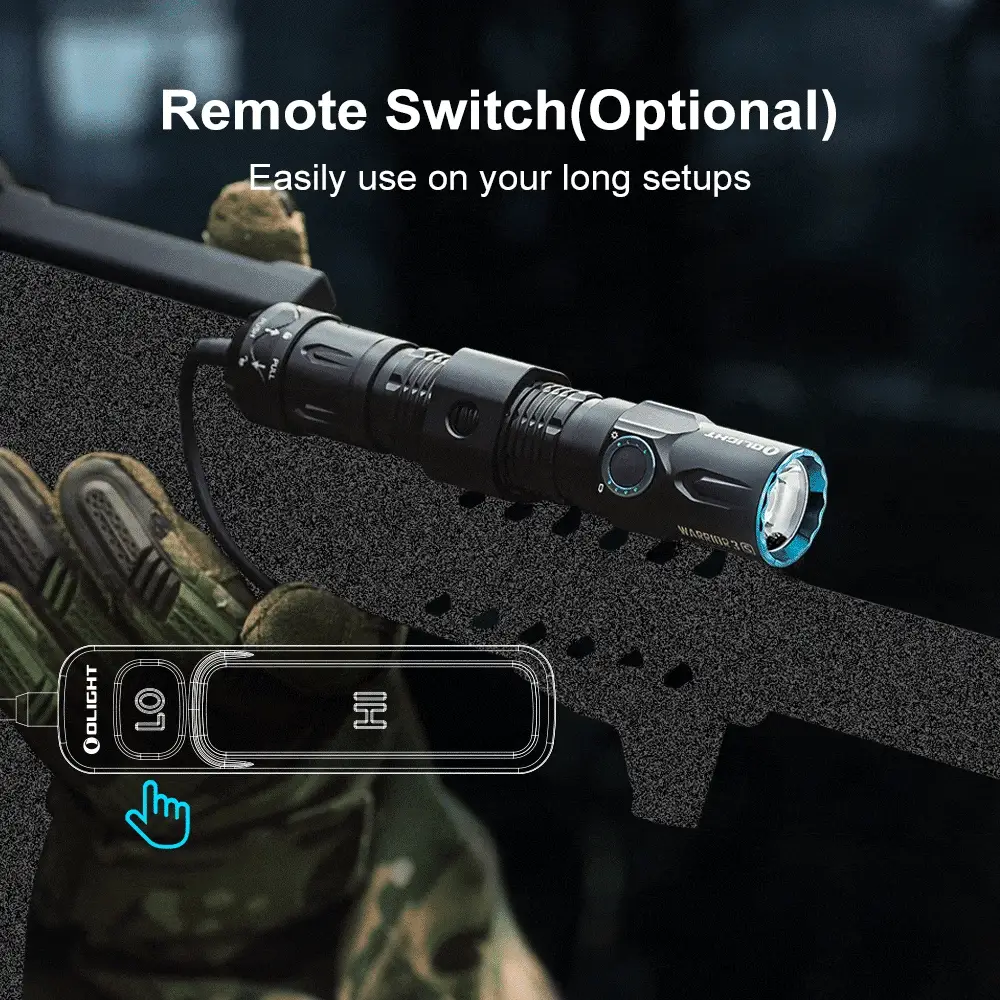 Olight Warrior 3S High Beam Tactical Flashlight - Image 4