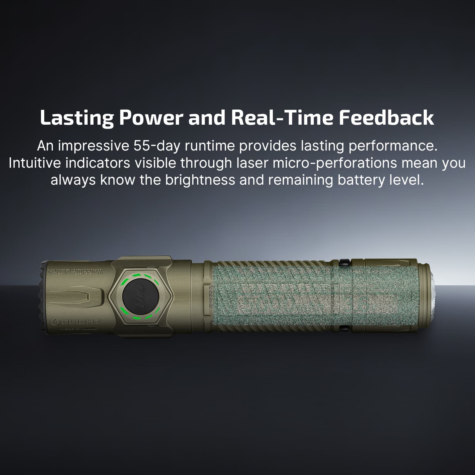 Olight Warrior Ultra 2500 Lumens Tactical Flashlight with OAL Material - Image 3