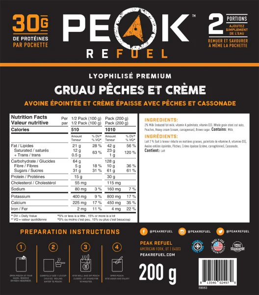 Peak Refuel - Creamy Peaches and Oats - Image 2