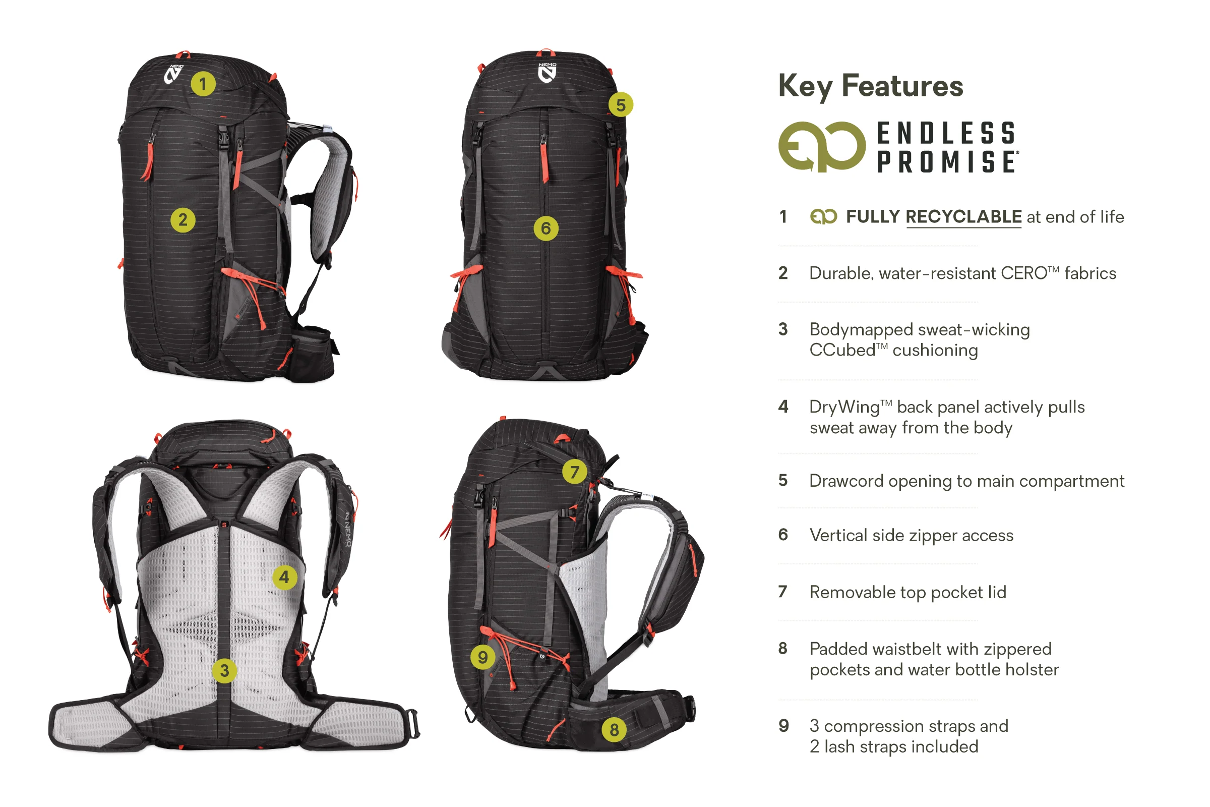 Persist™ Men's 45L Endless Promise® All-Adventure Backpack - Image 2