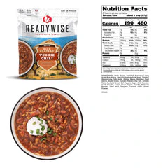 Readywise High Plateau Veggie Chili Soup (Vegan) - Image 2