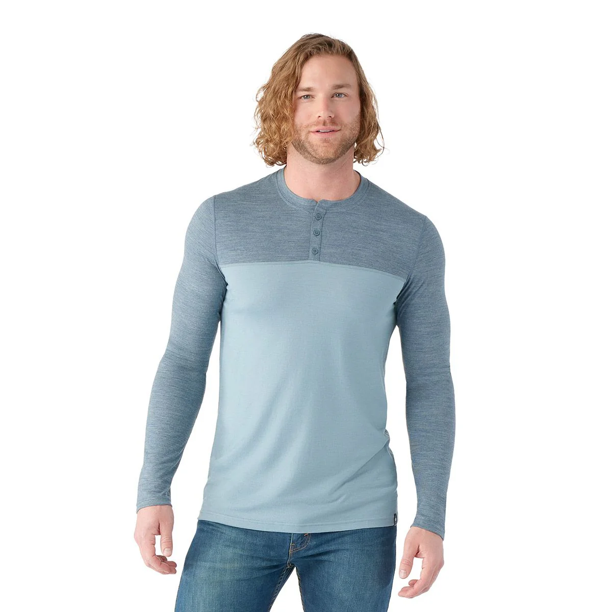 SmartWool Men's Long Sleeve Colourblock Henley - Image 3