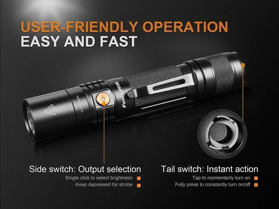 FENIX UC35 V2.0 USB RECHARGEABLE FLASHLIGHT-1000 LUMENS - Image 3